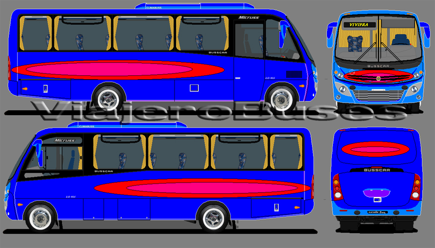 Busscar Micruss / Mercedes Benz LO-915 / Turismo - Diseño: Ivan Arias