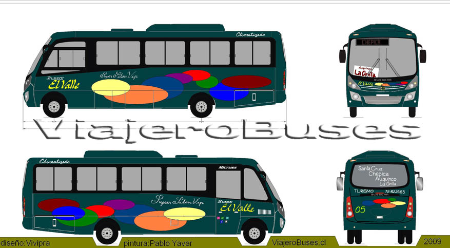 Busscar Micruss / Mercedes Benz LO-915 / Turismo - Diseño: Pablo Yavar