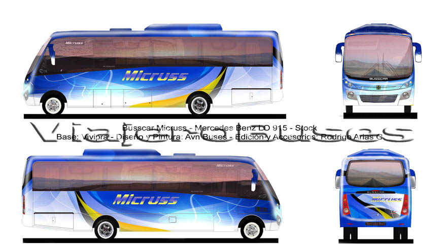 Busscar Micruss / Mercedes Benz LO-915 / Turismo - Diseño: Avn Buses