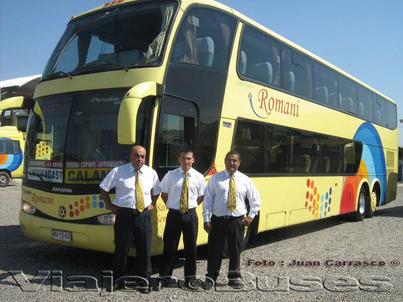 Marcopolo Paradiso 1800DD / Scania K420 / Romani - Conductores: Sres. Agustin Veliz - Mauricio Nuñez - Asistente Sr. David Alfaro