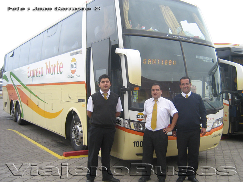 Busscar Jum Buss 400 / Mercedes Benz O-500RSD /  Expreso Norte Conductores: Sr. Guillermo Rivera, Sr. José Ramirez - Asistente: Sr. Jairo Saez