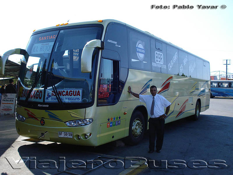 Marcopolo Andare Class / Volvo B9R / Pullman Huique - Conductor: Richard Cabrera