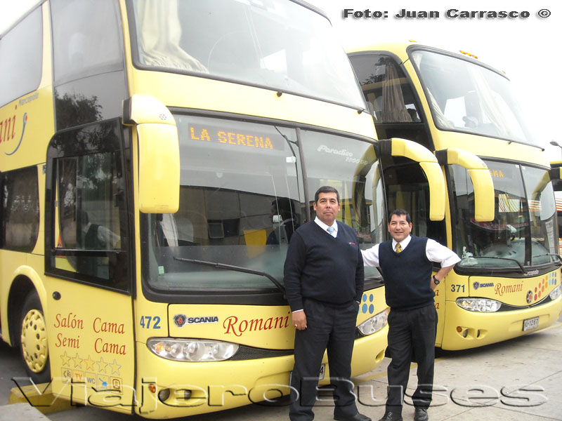 Marcopolo Paradiso 1800DD / Scania K420 / Romani - Conductor: Honorio Astudillo - Asistente: Eduardo Villalobos