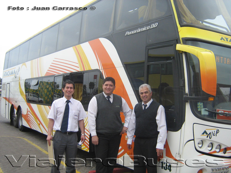 Busscar Panorâmico DD / Volvo B12R / Atacama Vip Conductores: Sr. Eduardo Martinez, Sr. Alejandro Arevalo - Asistente: Sr. Ricardo Godoy