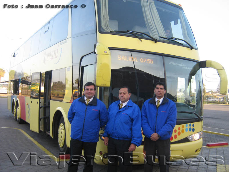 Marcopolo Paradiso 1800DD / Scania K420 / Romani - Conductores: Sr.Juan Rojas, Sr. Wilson Carvajal - Asistente: Sr. Alex Duarte