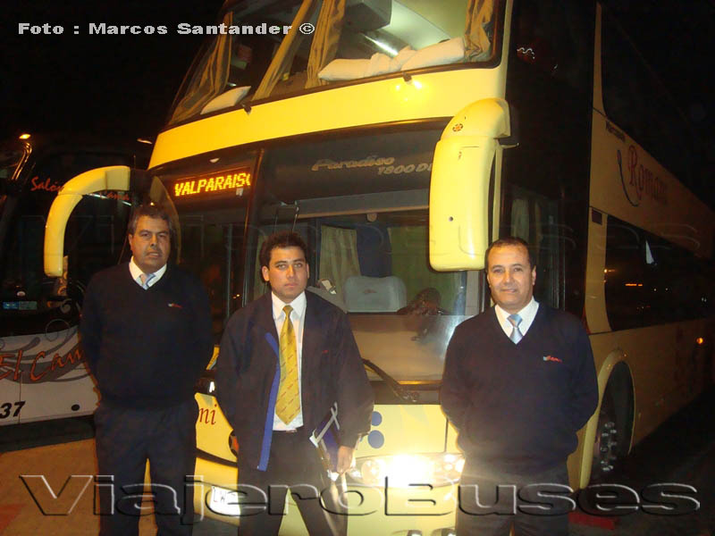 Marcopolo Paradiso 1800DD / Scania K420 / Romani - Conductores: Srs. Juan Salfate, Jaime Ramirez - Asistente: Sr. Carlos Díaz