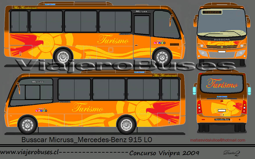Busscar Micruss / Mercedes Benz LO-915 / Turismo - Diseño: Matias Vidal