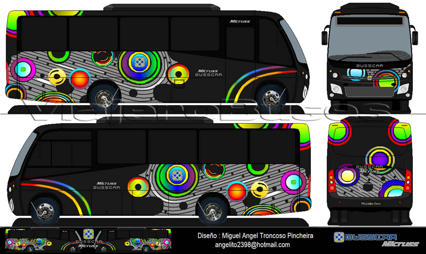 Busscar Micruss / Mercedes Benz LO-915 / Turismo - Diseño: Miguel Angel Troncoso