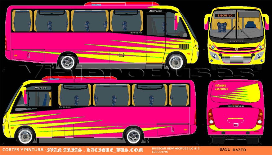 Busscar Micruss / Mercedes Benz LO-915 / Turismo - Diseño: Iván Arias