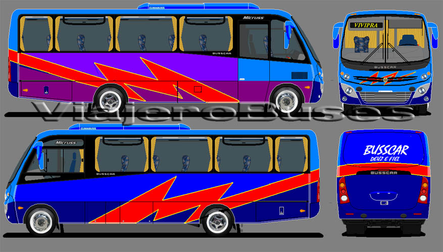 Busscar Micruss / Mercedes Benz LO-915 / Turismo - Diseño: Iván Arias