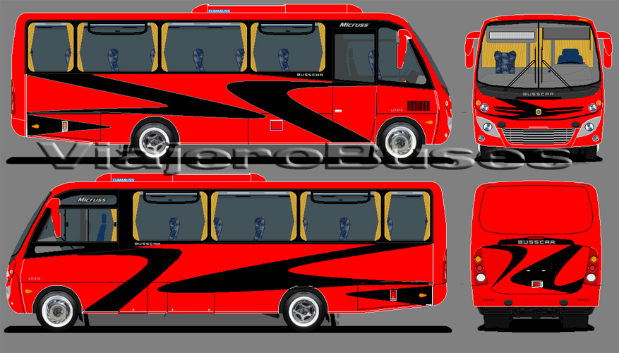 Busscar Micruss / Mercedes Benz LO-915 / Turismo - Diseño: Ivan Arias