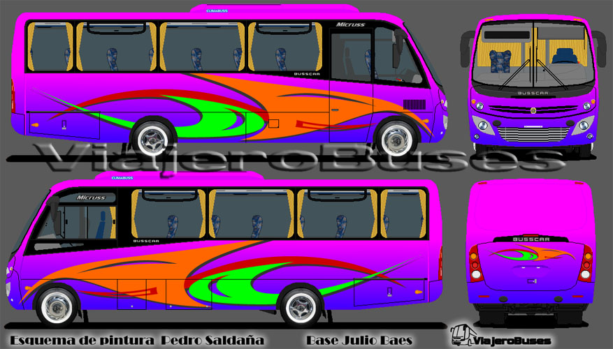 Busscar Micruss / Mercedes Benz LO-915 / Turismo - Diseño: Pedro Saldaña