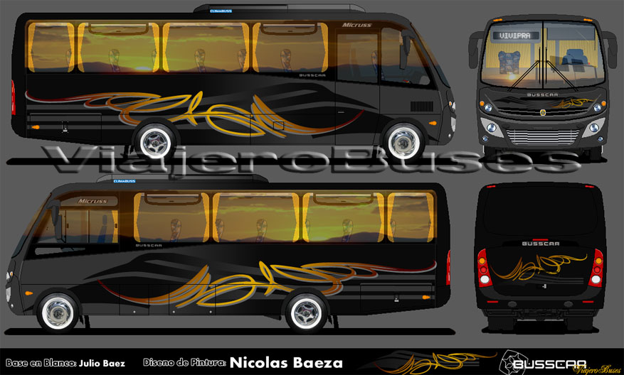 Busscar Micruss / Mercedes Benz LO-915 / Turismo - Diseño: Nicolas Baeza