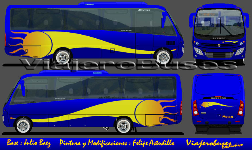 Busscar Micruss / Mercedes Benz LO-915 / Turismo - Diseño: Felipe Astudillo