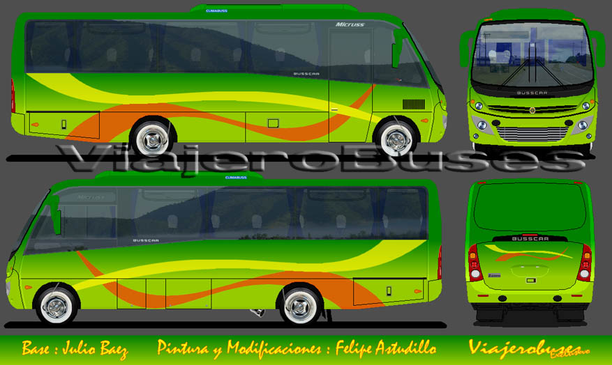 Busscar Micruss / Mercedes Benz LO-915 / Turismo - Diseño: Felipe Astudillo