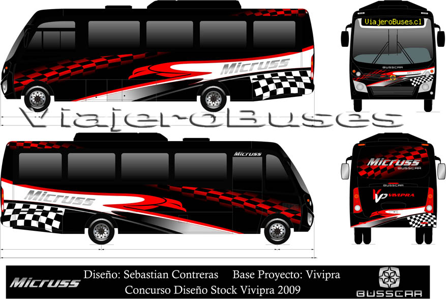 Busscar Micruss / Mercedes Benz LO-915 / Turismo - Diseño: Sebastian Contreras