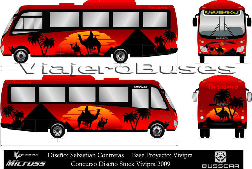 Busscar Micruss / Mercedes Benz LO-915 / Turismo - Diseño: Sebastian Contreras