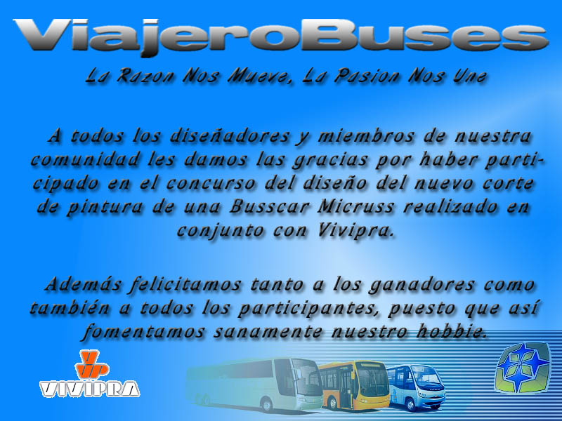 Ganadores del concurso pinta una Micruss con ViajeroBuses y Vivipra