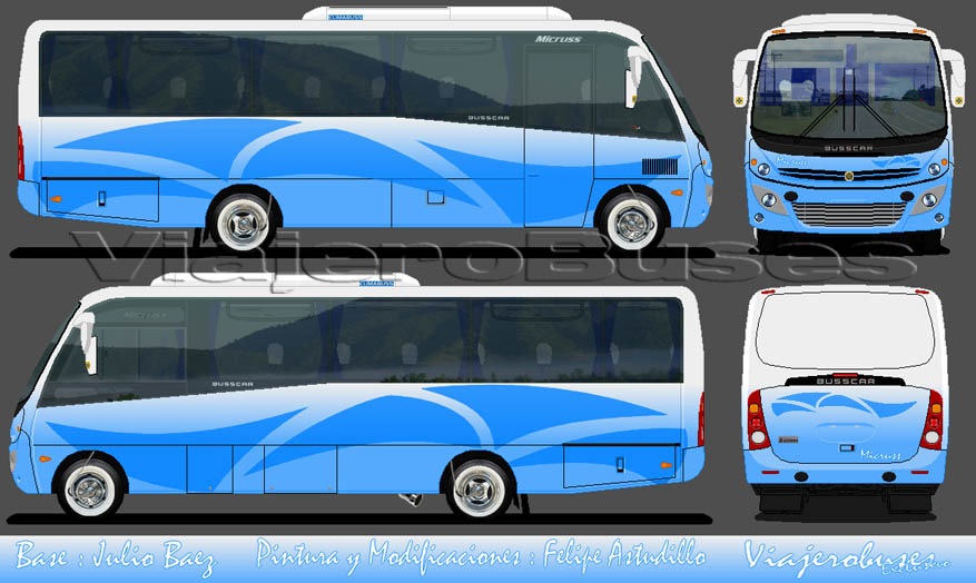 Busscar Micruss / Mercedes Benz LO-915 / Turismo - Diseño: Felipe Astudillo