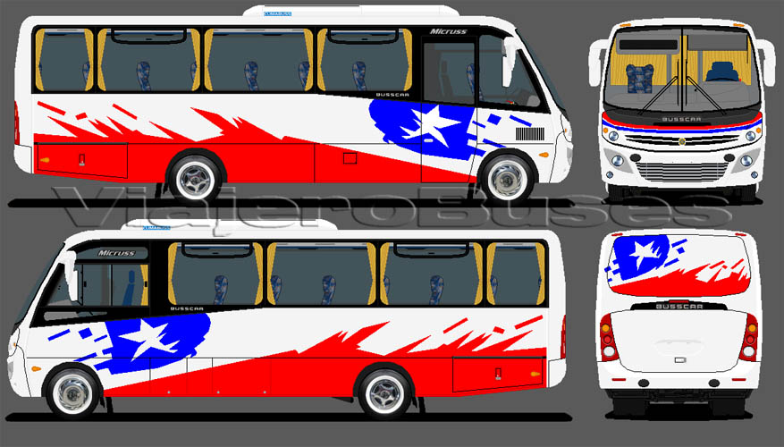 Busscar Micruss / Mercedes Benz LO-915 / Turismo - Diseño: Marco Lara