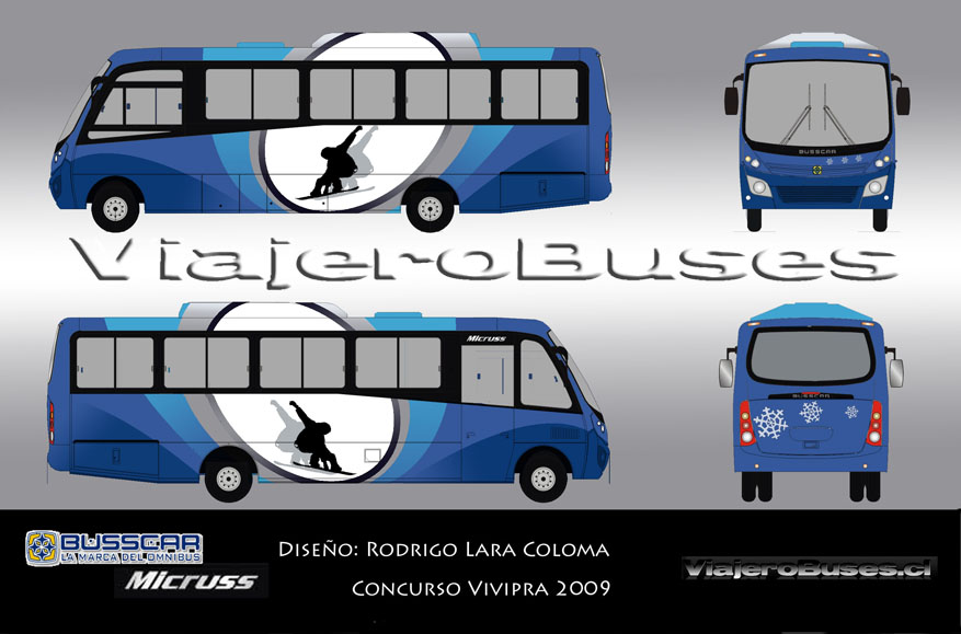 Busscar Micruss / Mercedes Benz LO-915 / Turismo - Diseño: Rodrigo Lara