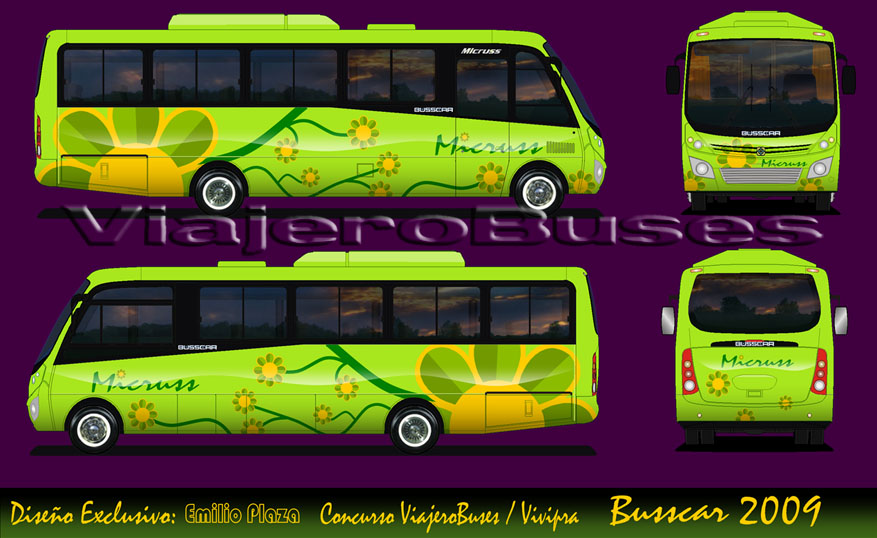 Mencion Honrosa - Busscar Micruss / Mercedes Benz LO-915 / Turismo - Diseño: Emilio Plaza
