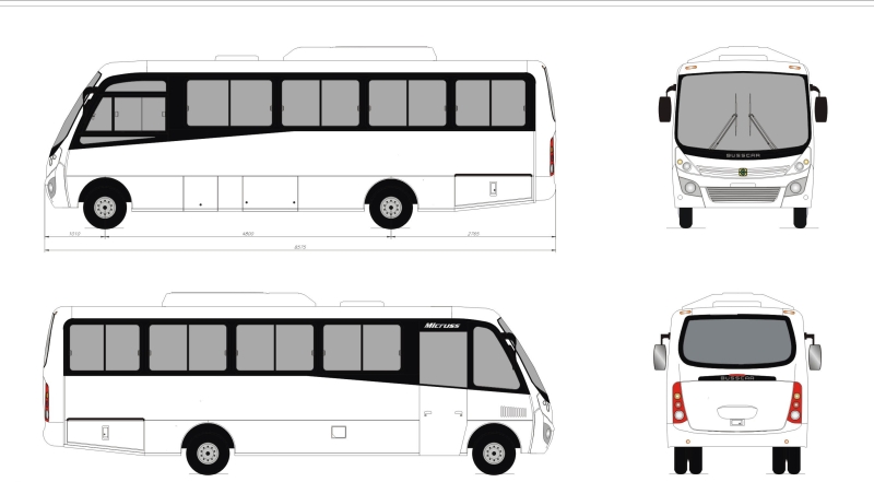 Busscar Micruss / Plantilla para el Concurso /