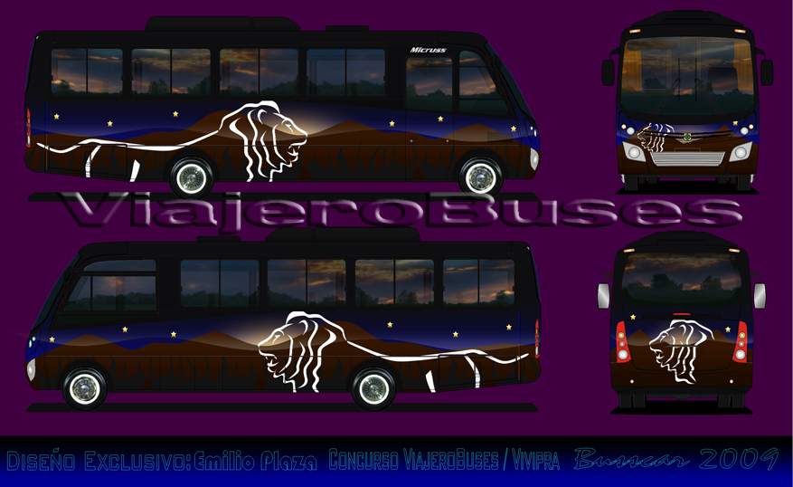 Busscar Micruss / Mercedes Benz LO-915 / Turismo - Diseño: Emilio Plaza