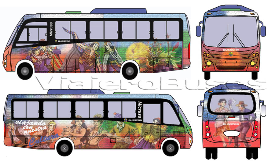Busscar Micruss / Mercedes Benz LO-915 / Turismo - Diseño: Rocio Carrasco