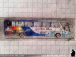 Marcopolo Viaggio G7 1050 / Mercedes Benz O-500RS / Queilen Bus - Dibujo: Rafael Miranda