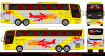 Busscar Jum Buss 400 / Mercedes Benz O-500RSD / Jet Sur - Diseño: Miguel Angel Troncoso