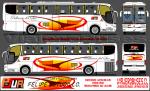 Marcopolo Paradiso 1200 / Volvo B9R / Pullman del Sur - Diseño: Felipe Astudillo