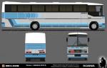 Nielson Diplomata 350 / Scania S112 / Buses Punta Arenas - Diseño: Enrique Soto