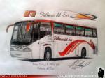 Irizar Century / Volvo B7R / Pullman del Sur - Dibujo: José Salinas