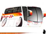 Busscar Vissta Buss LO / Mercedes Benz O-400RSE / Ruta H - Diseño: Sebastian Contreras
