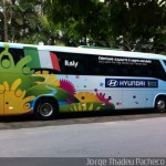 Bus Seleccion Italia - Imagen: Onibus Brasil